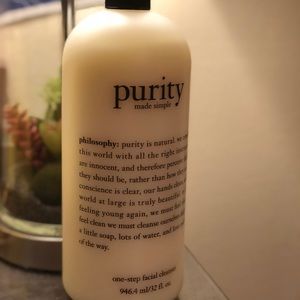 Purity made simple: one-step facial cleanser